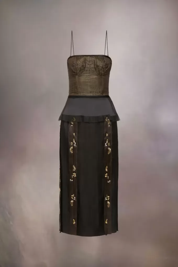 Décortiqué-Seidenkleid Décortiqué-Seidenkleid