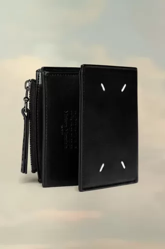 Gefaltete Lederbrieftasche