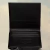 Gefaltete Lederbrieftasche Gefaltete Lederbrieftasche