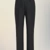 Hose mit geradem Bein aus gefilzter Wolle Hose mit geradem Bein aus gefilzter Wolle
