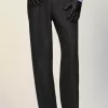 Hose mit geradem Bein aus gefilzter Wolle Hose mit geradem Bein aus gefilzter Wolle