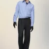 Hose mit geradem Bein aus gefilzter Wolle Hose mit geradem Bein aus gefilzter Wolle