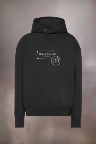 Kapuzenpullover mit 520-Stempel-Print