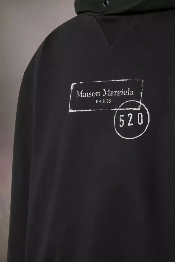 Kapuzenpullover mit 520-Stempel-Print Kapuzenpullover mit 520-Stempel-Print