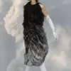 Kleid mit Fransenstickerei Kleid mit Fransenstickerei