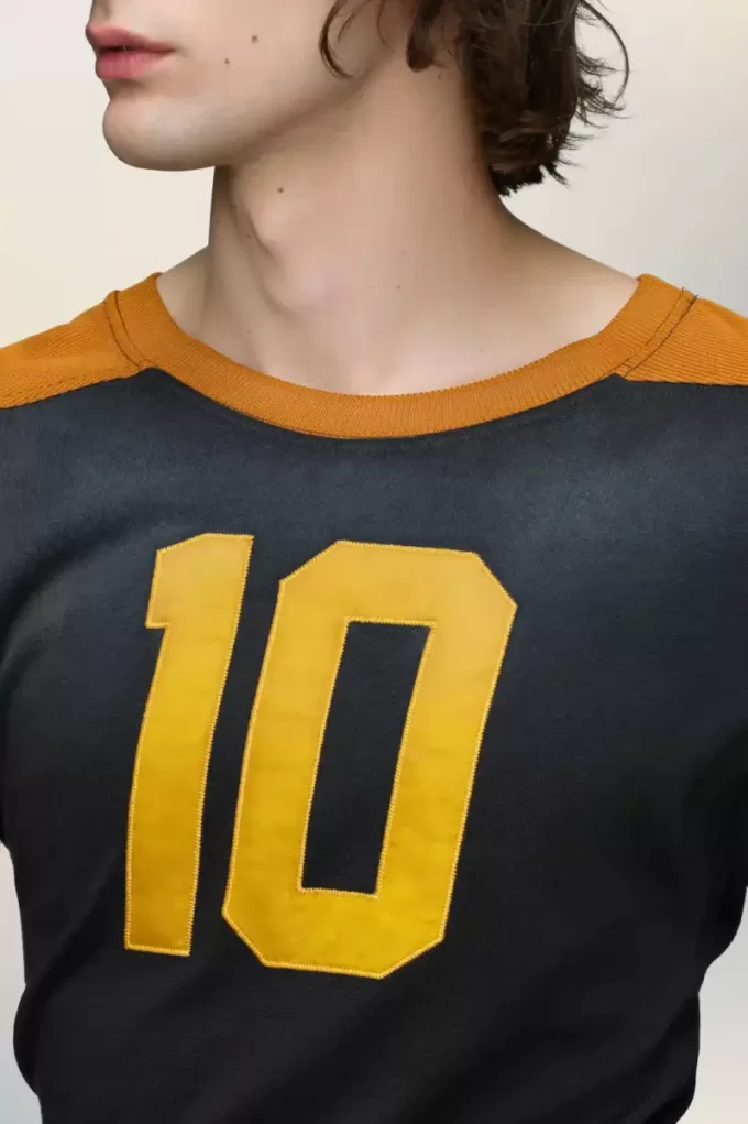 Langarm-T-Shirt im College-Stil Langarm-T-Shirt im College-Stil