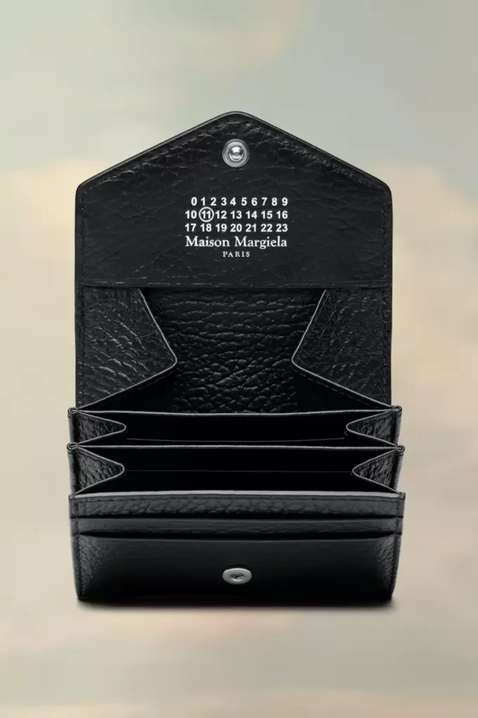 Lederbrieftasche mit Ziehharmonika-Faltung Lederbrieftasche mit Ziehharmonika-Faltung