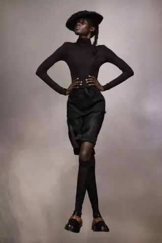 Maison Margiela Bodysuit mit hohem Kragen