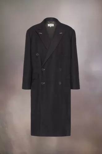 Maison Margiela Gewebter langer Mantel