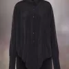 Maison Margiela Hemd mit abfallendem Saum Maison Margiela Hemd mit abfallendem Saum
