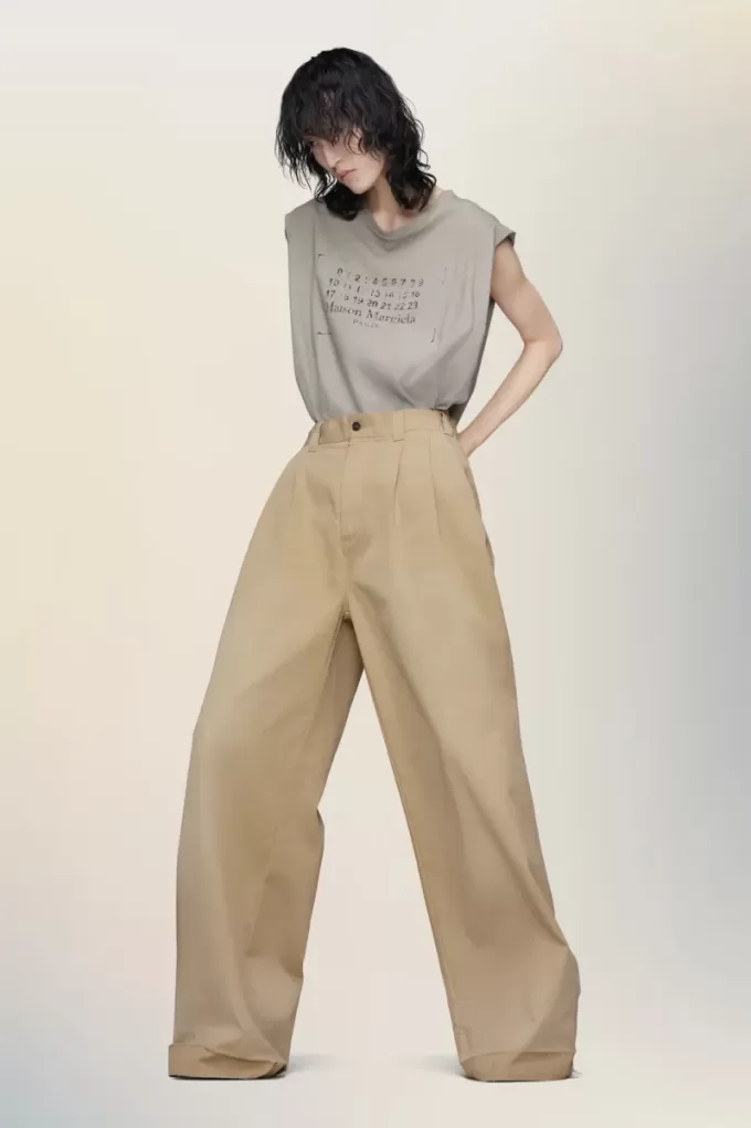 Maison Margiela Hose mit weitem Bein Maison Margiela Hose mit weitem Bein