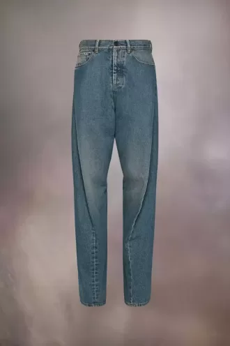 Maison Margiela Jeans mit diagonalen Nähten