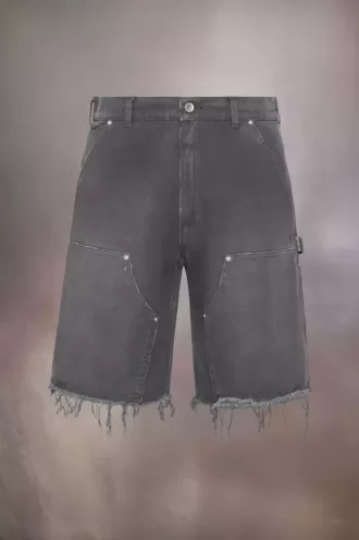 Maison Margiela – Jeansshorts mit Nieten