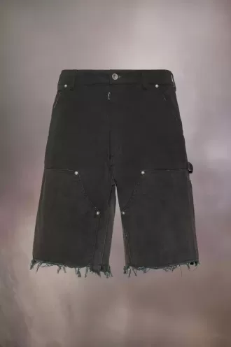 Maison Margiela – Jeansshorts mit Nieten