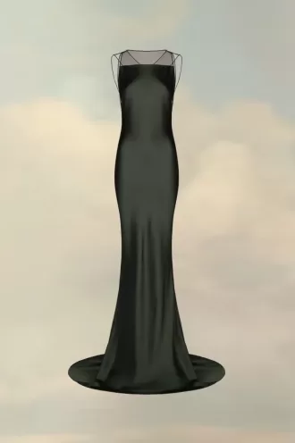 Maison Margiela – Kleid aus gehämmertem Satin