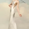 Maison Margiela – Kleid aus gehämmertem Satin Maison Margiela – Kleid aus gehämmertem Satin