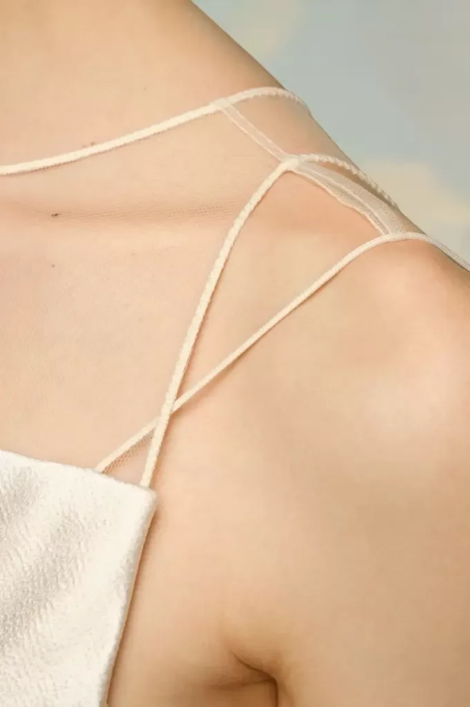 Maison Margiela – Kleid aus gehämmertem Satin Maison Margiela – Kleid aus gehämmertem Satin