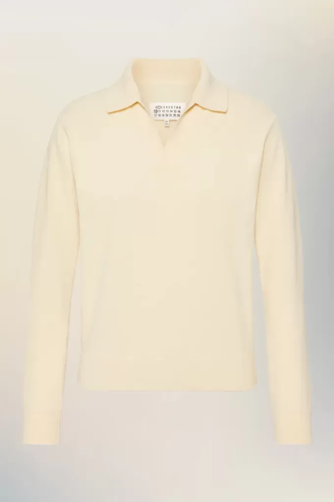 Maison Margiela Polo-Strickoberteil Maison Margiela Polo-Strickoberteil