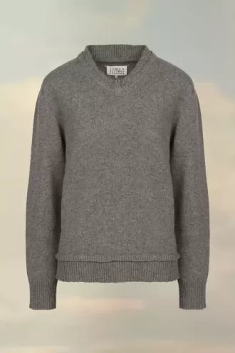Maison Margiela – Pullover mit Ellbogenpatch