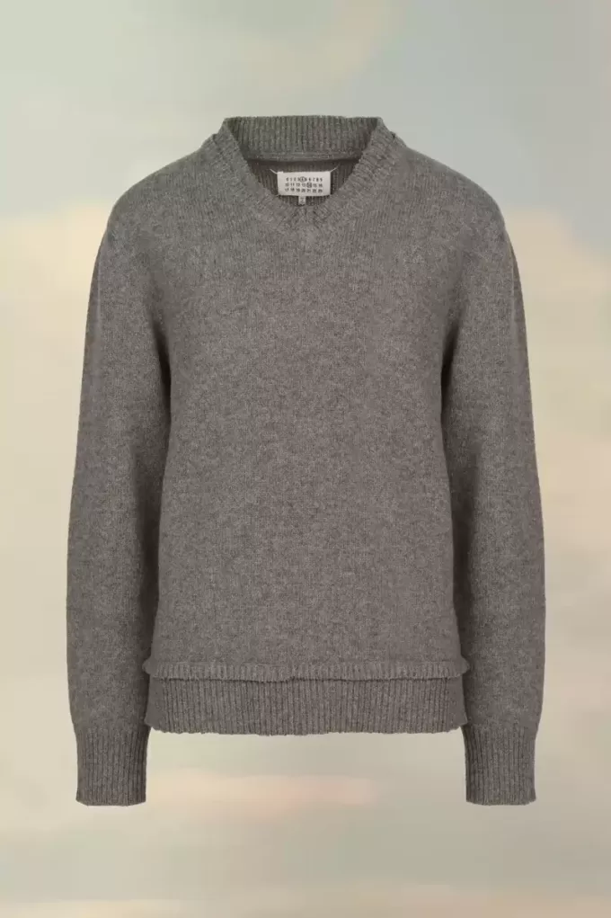 Maison Margiela – Pullover mit Ellbogenpatch Maison Margiela – Pullover mit Ellbogenpatch