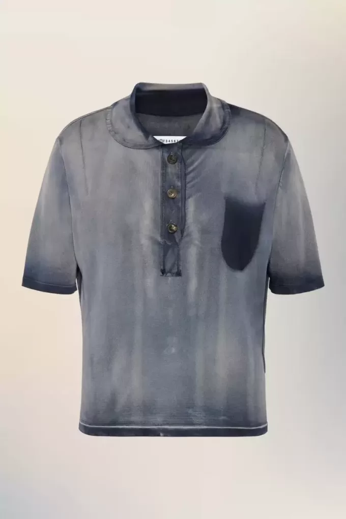 Maison Margiela Sonnengebleichtes Poloshirt Maison Margiela Sonnengebleichtes Poloshirt