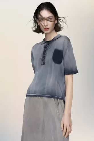 Maison Margiela Sonnengebleichtes Poloshirt