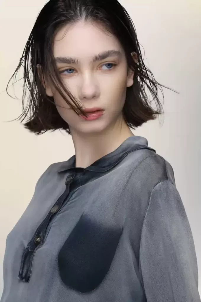 Maison Margiela Sonnengebleichtes Poloshirt Maison Margiela Sonnengebleichtes Poloshirt