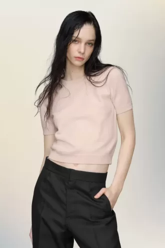 Maison Margiela Strickoberteil mit Rundhalsausschnitt