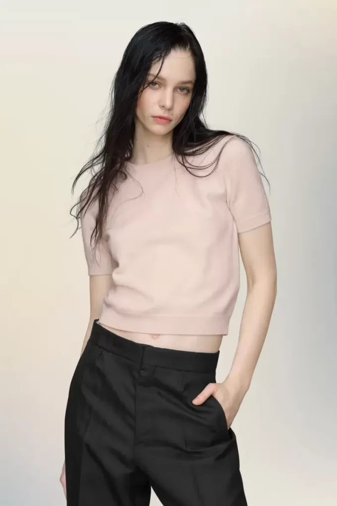 Maison Margiela Strickoberteil mit Rundhalsausschnitt Maison Margiela Strickoberteil mit Rundhalsausschnitt