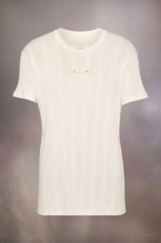 Maison Margiela T-Shirt mit Namensschild Maison Margiela T-Shirt mit Namensschild