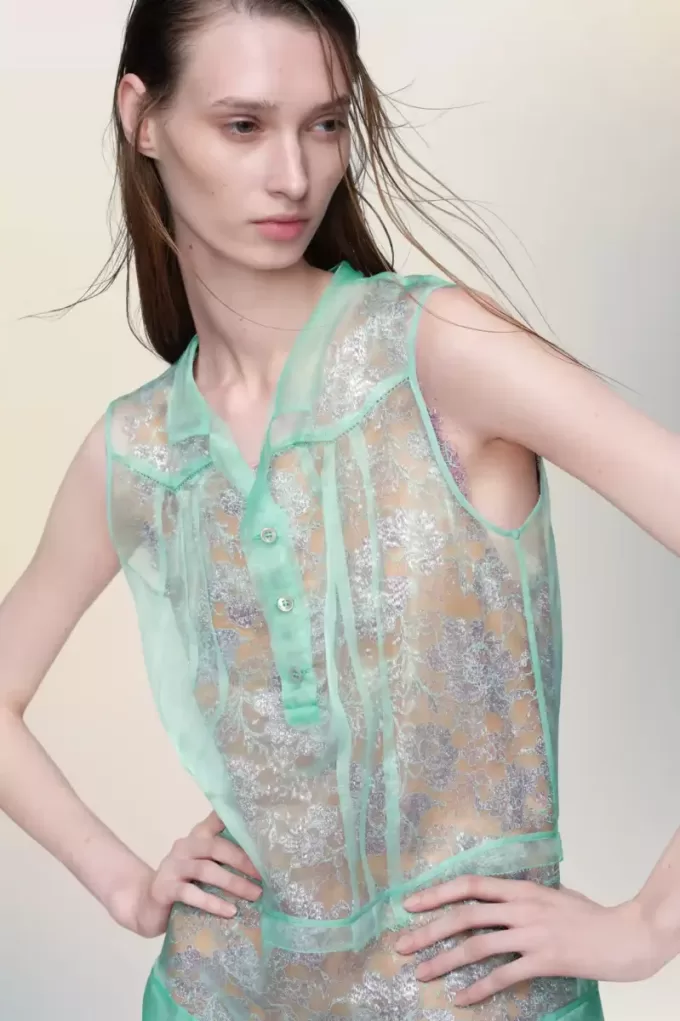 Maison Margiela Transparentes Teekleid Maison Margiela Transparentes Teekleid