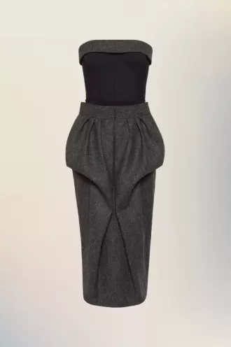 Maison Margiela Woll-Bustierkleid Maison Margiela Woll-Bustierkleid