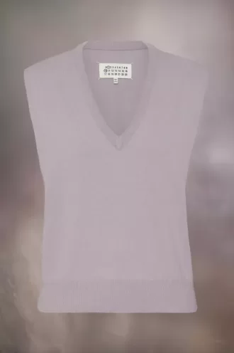 Maison Margiela Wollweste mit V-Ausschnitt Maison Margiela Wollweste mit V-Ausschnitt