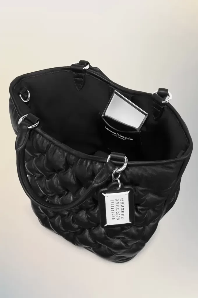 Mini-Tragetasche mit Glam-Slam-Stickerei Mini-Tragetasche mit Glam-Slam-Stickerei