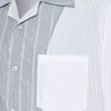 Patchwork-Nadelstreifenhemd Patchwork-Nadelstreifenhemd