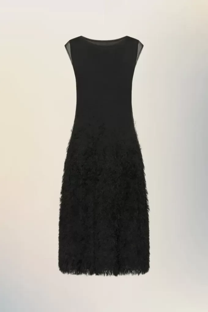 Retrogrades Seidenstrickkleid Retrogrades Seidenstrickkleid