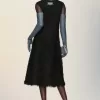 Retrogrades Seidenstrickkleid Retrogrades Seidenstrickkleid