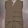 Ärmellose Wolljacke Ärmellose Wolljacke