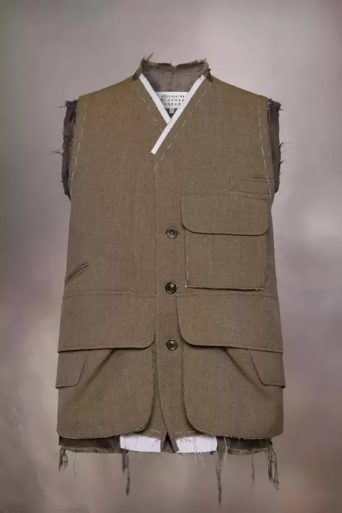 Ärmellose Wolljacke Ärmellose Wolljacke