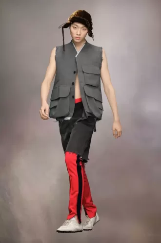 Ärmellose Wolljacke