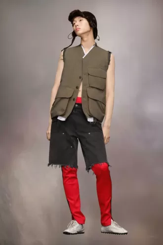 Ärmellose Wolljacke