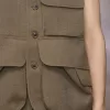 Ärmellose Wolljacke Ärmellose Wolljacke