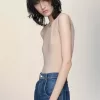 Ärmelloser Body aus technischem Jersey Ärmelloser Body aus technischem Jersey