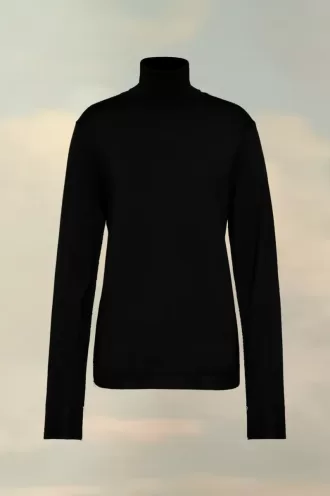 Rollkragenpullover aus Merinowolle