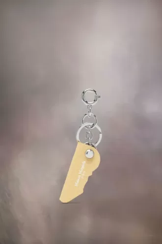 Schlüsselanhänger aus Leder mit Logo