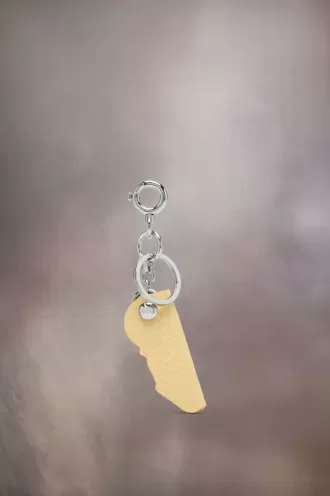 Schlüsselanhänger aus Leder mit Logo