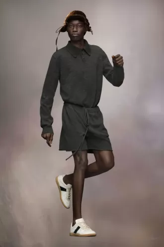 Shorts aus Kaschmirstrick