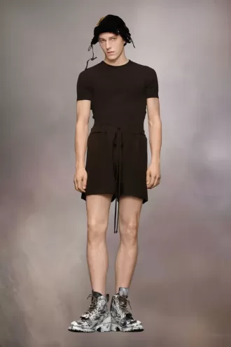 Shorts aus Kaschmirstrick