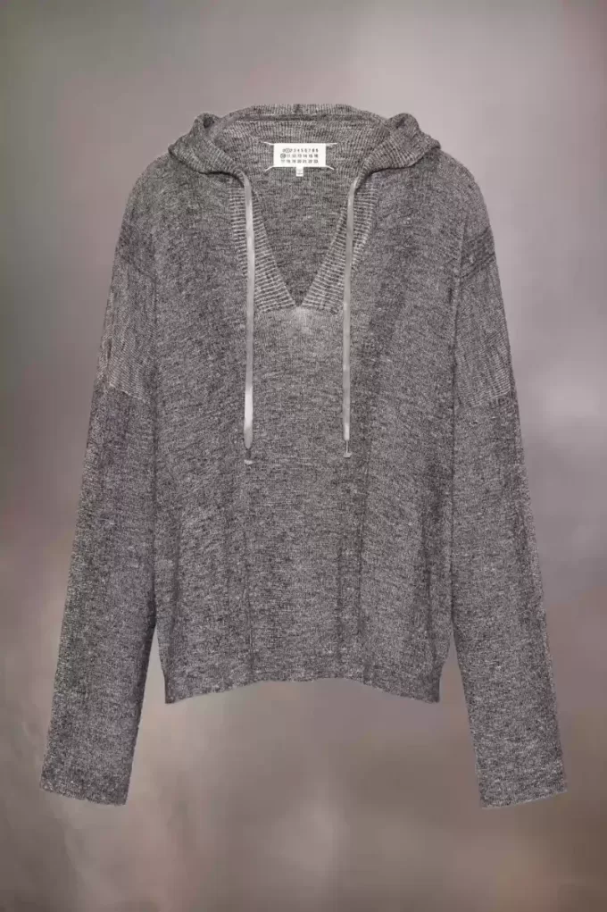 Sommerlicher Kinnstrick-Hoodie Sommerlicher Kinnstrick-Hoodie