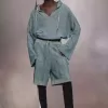 Sommerlicher Kinnstrick-Hoodie